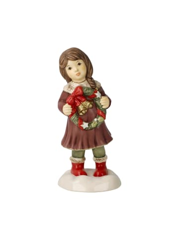 Goebel Figur " Ein Kranz zum Advent " in Bunt