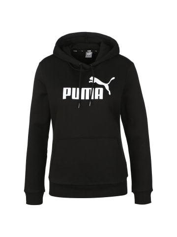 Puma Kapuzenpullover Essentials Logo in schwarz