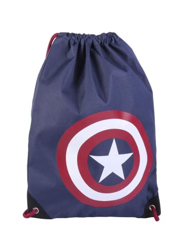 Avengers Turnbeutel Captain America Schuh-Tasche in Blau