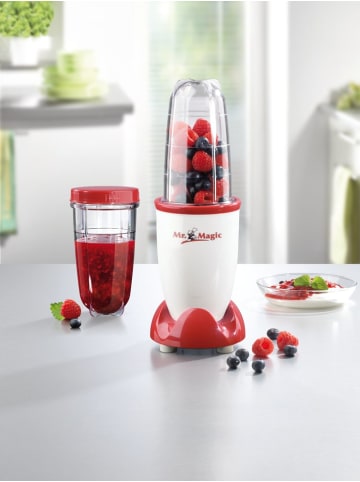 Gourmet Maxx Mixer Mr. Magic 4-tlg. 250W rot/weiß  Weiß
