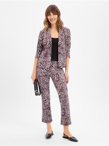 MARC CAIN SPORTS  Hose in aubergine weiß - 0001