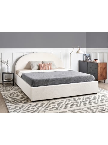 Beliani Doppelbett VAUCLUSE in Weiß - (W) 194 x (H) 112 x (L) 214 cm