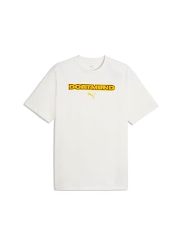 Puma T-Shirt "Bvb ftblCulture Relaxed Tee" in Weiß