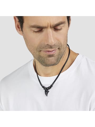 s.Oliver Halskette Ocean Leather in schwarz