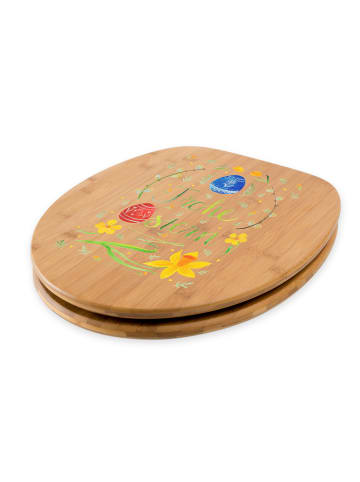 Mr. & Mrs. Panda Klobrille Ostern Frohe Ostern mit Spruch in Braun