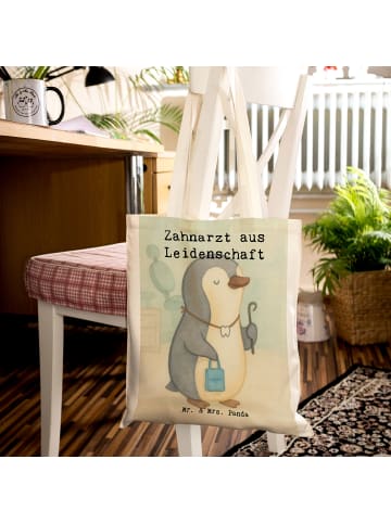 Mr. & Mrs. Panda Tasche Zahnarzt Leidenschaft Design mit Spruch in Weiß