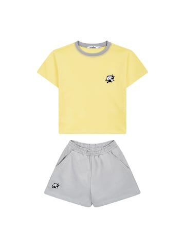 SATURNDAY 2-tlg. Outfit in Gelb / Grau