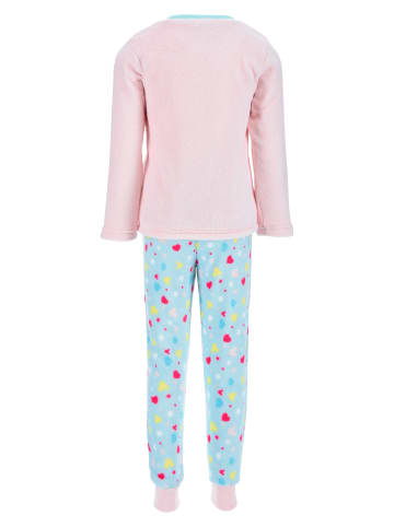 Disney Minnie Mouse 2tlg. Outfit: Schlafanzug Langarmshirt und Hose in Pink