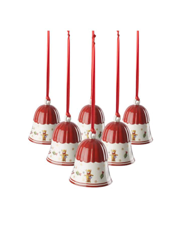 Villeroy & Boch 6er Set Glocke Toy's Deligth Decoration in Bunt ø 5,4 cm in bunt