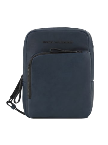 Piquadro Harper Umhängetasche Leder 18 cm in night blue