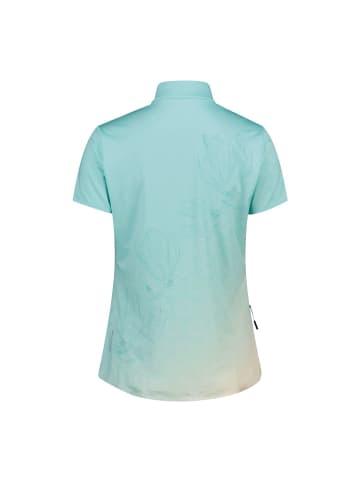 cmp Bike Shirt in lagoon-off white