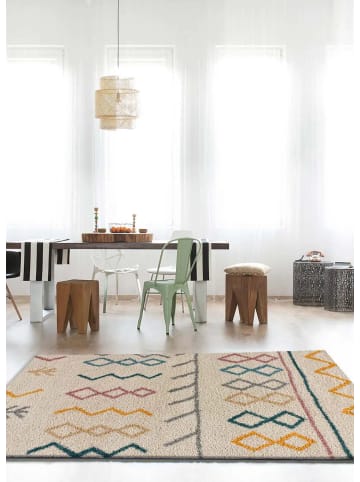 Atticgo Hochflor-Teppich ULAI in mehrfarbig