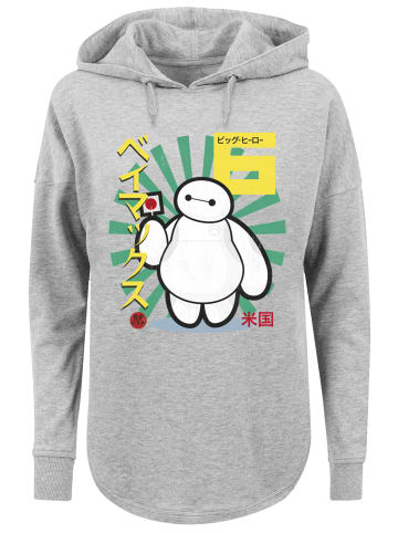 F4NT4STIC Oversized Hoodie Big Hero 6 Baymax Lollypop in grau