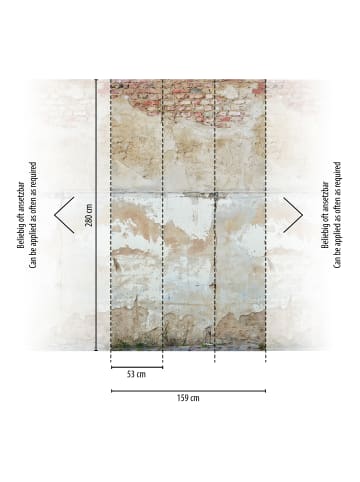 A.S. Création Tapete Vintage Concrete in Beige und Weiß