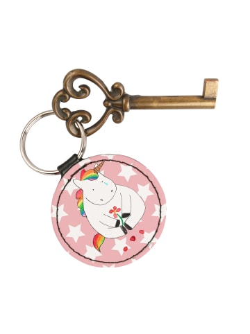 Mr. & Mrs. Panda Anhänger Einhorn Traurig ohne Spruch in Rot Pastell