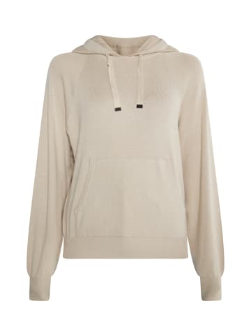 usha BLUE LABEL Damen Strick Hoodie in Stein