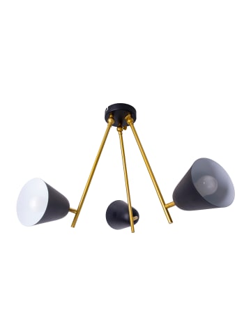 näve Deckenleuchte "TRITON" in schwarz - (L)95 cm x (B)95 cm x (H)50 cm