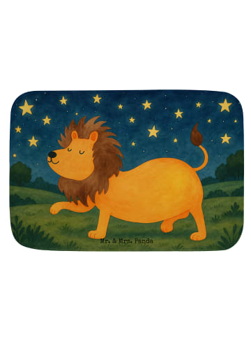 Mr. & Mrs. Panda Badematte Sternzeichen Löwe Design ohne Spruch in Weiß