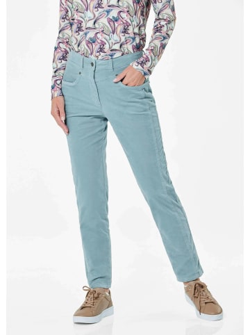 GOLDNER Kurzgröße: Sportliche Slim Fit Baumwollhose in mint