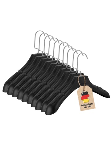 Intirilife 20 Stück Kleiderbügel in UNIVERSAL SCHWARZ