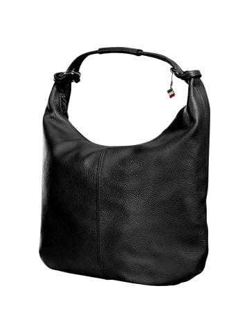 Florence Florence Schultertasche Leder schwarz ca. 45cm