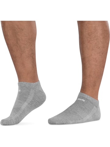 Circle Five 6 Paar Sneaker-Socken inkl. Silikongrip in Grau