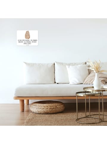 Mr. & Mrs. Panda Wandbild Murmeltier mit Spruch in Weiß