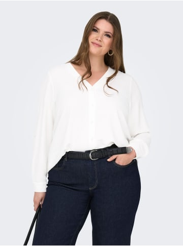 ONLY Carmakoma Hemd in Cloud Dancer