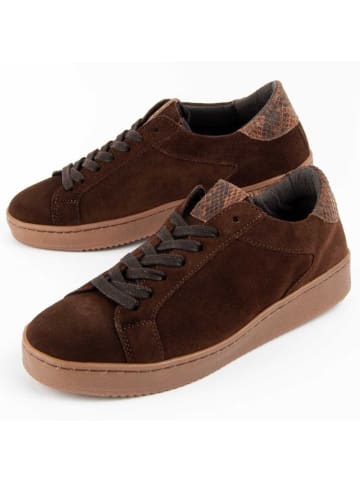 Purapiel Sneakers Weißer Sneaker Weiß in Braun