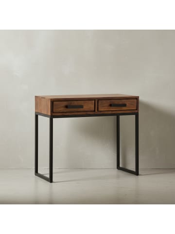 KADIMA DESIGN Konsolentisch | Sheesham, 90x76x36cm, Industrial