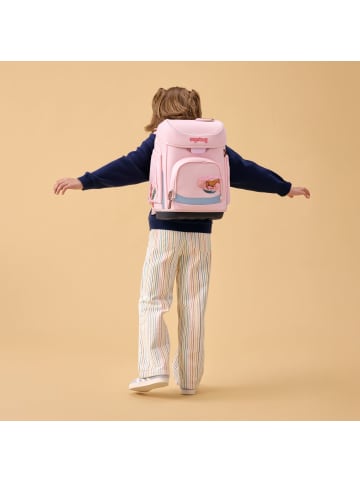 Ergobag Grundschulranzen-Set, CUBO "Unzähmbär" 5-tlg. in Rosa
