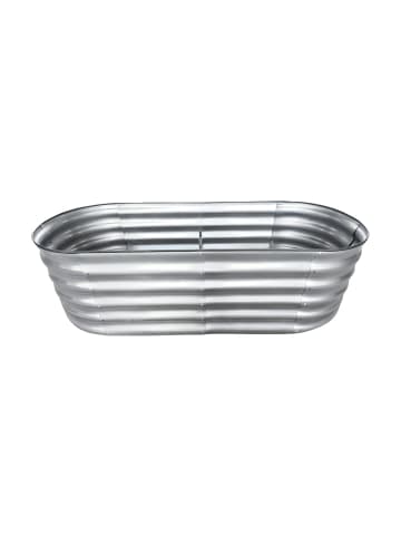 relaxdays Hochbeet in Hellgrau - (B)150 x (H)45 x (T)60 cm