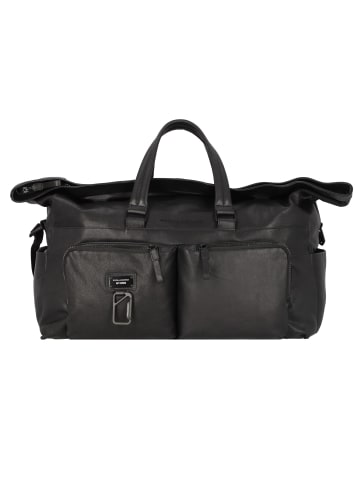 Piquadro Harper Weekender Reisetasche Leder 52 cm in black