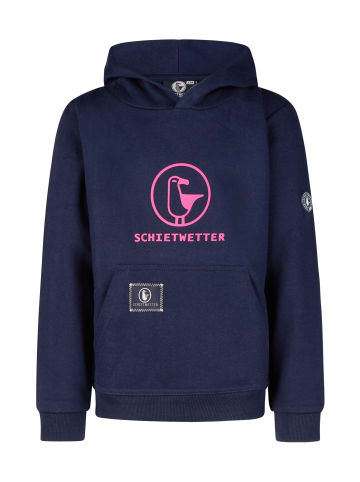 SCHIETWETTER SCHIETWETTER Hoodie Logoprint Toni in navy/pink
