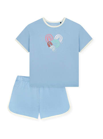 Schiesser Pyjama Nightwear in pacific blue