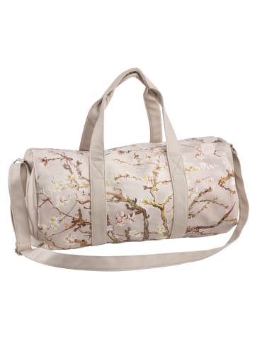 Goebel Reisetasche " Vincent van Gogh - Mandelbaum silber " in Beige