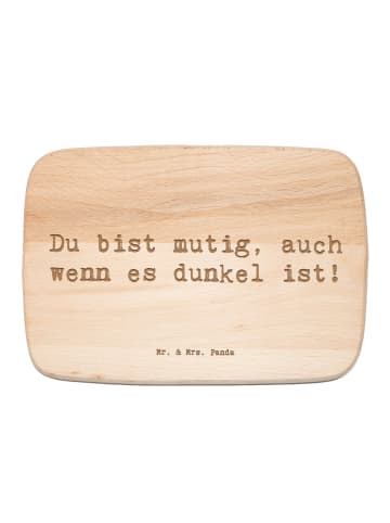 Mr. & Mrs. Panda Schneidebrett Spruch Angst vor Dunkelheit überw... in Transparent