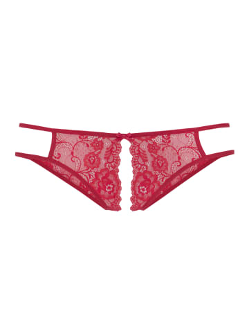 PETITE FLEUR GOLD Slip-Ouvert in rot