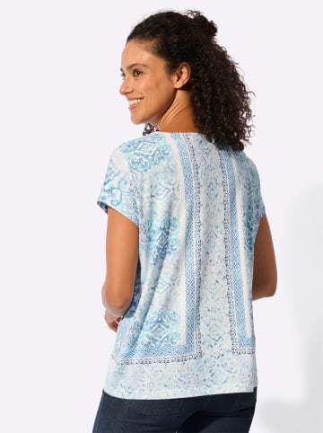 WITT WEIDEN Print-Shirt in jeansblau-ecru-bedruckt