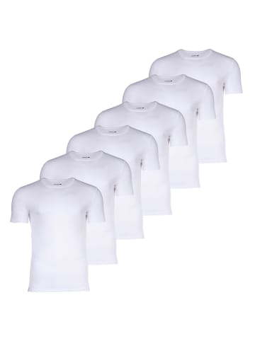 Lacoste T-Shirt 6er Pack in Weiß