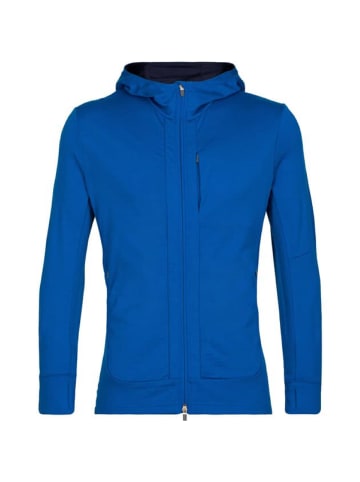 icebreaker Funktionsjacke M Quantum III LS Zip Hood in Blau