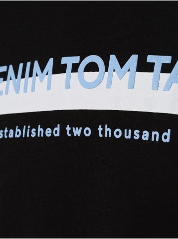 TOM TAILOR Denim T-Shirt in schwarz