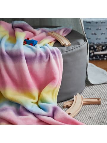 Lumaland Kuscheldecke für Kinder 75x100cm mehrfarbig Bunt