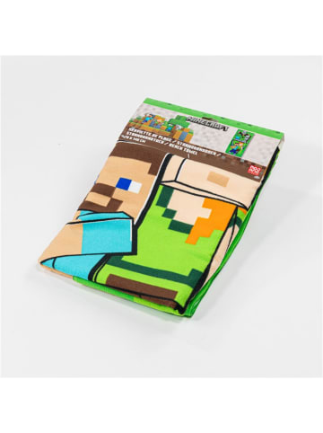 Minecraft Minecraft Strandtuch 70 × 140 cm leicht und schnelltrocknend in Grün