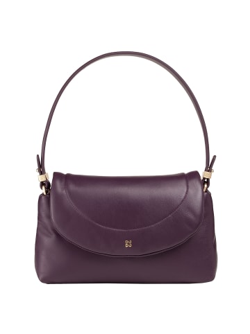 DuDu Melville Schultertasche Leder 29 cm in deep purple