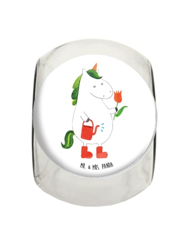 Mr. & Mrs. Panda Vorratsbehälter Einhorn Gärtner ohne Spruch in Weiß