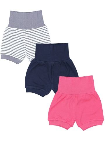 TupTam Baby Mädchen Kurze Pumphose 3er Pack in rosa