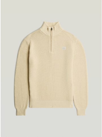 G-Star Raw Honey Comb Structure Skipper Knit dk talc