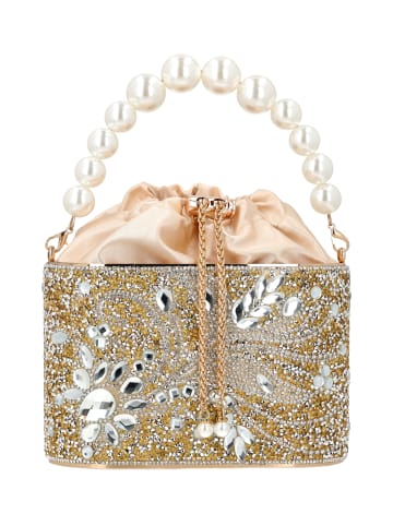 faina Women Handbag in Gold