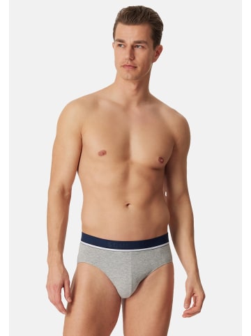 Schiesser Rio Slip / Unterhose 95/5 Organic Cotton in Grau / Blau / Schwarz